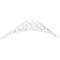 Ekena Millwork Pitch Carrillo Architectural Grade PVC Gable Pediment, 72"W x 18"H x 1"P (6/12) GPP072X018X100CRL - alternate 1